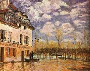Alfred Sisley Boat During a Flood oil painting artist